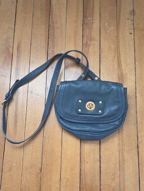 Marc By Marc Jacobs Vintage Blue Leather Belt/Crossbody Bag